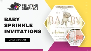 What make Baby Sprinkle Invitations Unique and Customizable