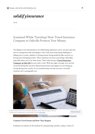 Scammed While Traveling How Travel Insurance Company in Oakville Protects Your Money