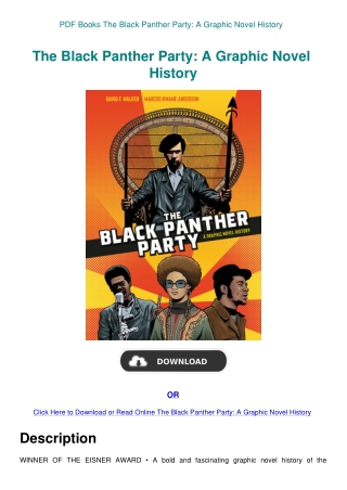 PDF Books The Black Panther Party A Graphic Novel History