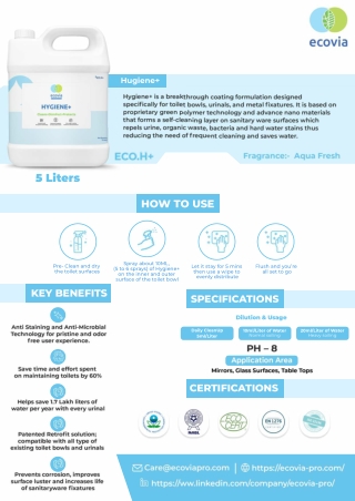 Ecovia Hygiene  Cleaning Solutions