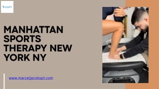 Manhattan Sports Therapy – New York, NY  Marcel Jacobs PT