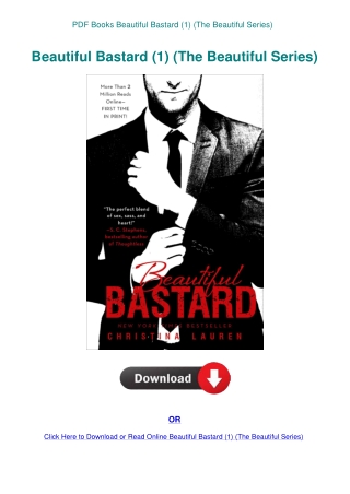 PDF Books Beautiful Bastard (1) (The Beautiful Series)