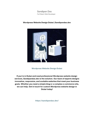 Wordpress Website Design Dubai | Sandipandas.dev