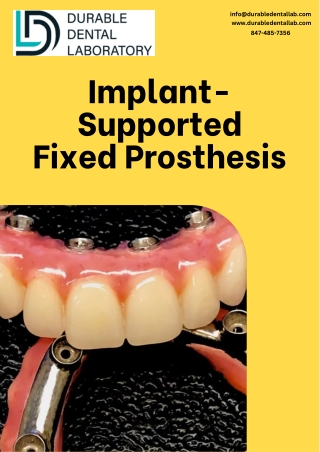 Implant-Supported Fixed Prosthesis