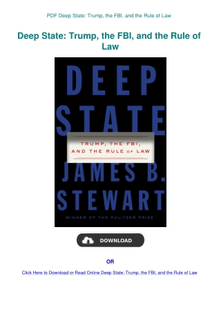 PDF Deep State Trump  the FBI  and the Rule of Law