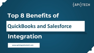 Top 8 Benefits of QuickBooks and Salesforce Integration