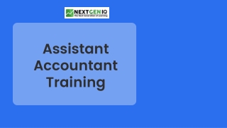 Assistant Accountant Training Building Skills for a Successful Career
