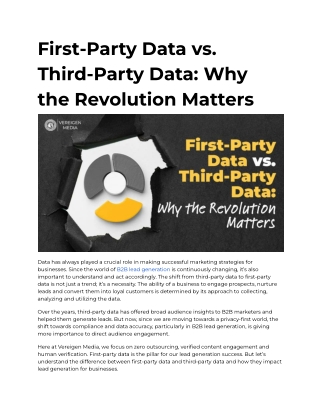 First-Party Data vs. Third-Party Data_ Why the Revolution Matters