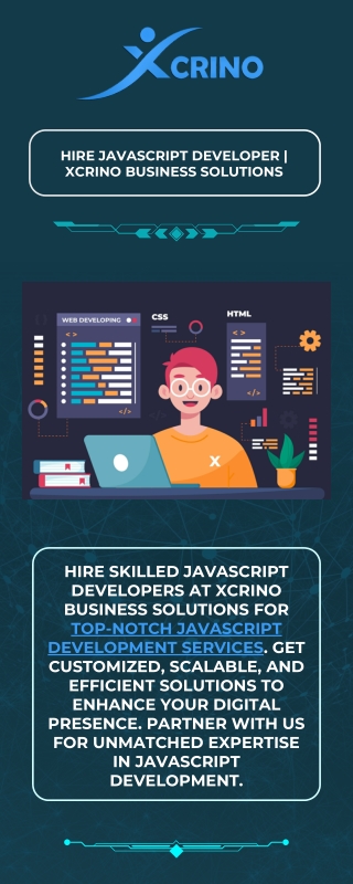 Hire JavaScript Developer  Xcrino Business Solutions