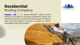 Trusted Residential Roofing Company for Quality Roof Installations & Repairs