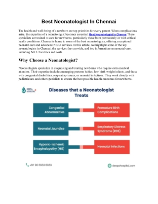 Best Neonatologist In Chennai 3
