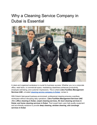 Libra Facilities Management Services UAE