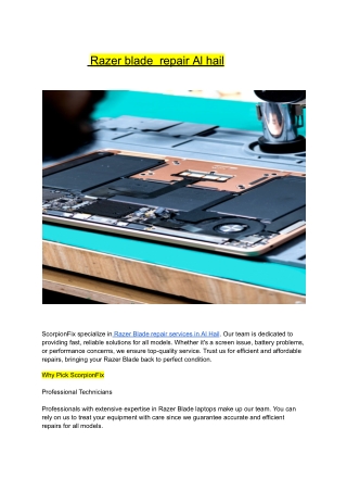 Razer blade  repair Al hail (1)