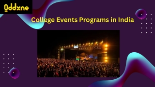 college events programs in india