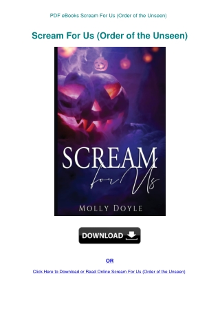 PDF eBooks Scream For Us (Order of the Unseen)