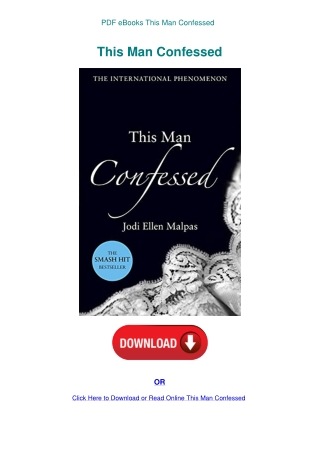 PDF eBooks This Man Confessed