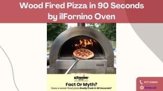 Wood Fired Pizza in 90 Seconds by ilFornino Wood Fired Oven