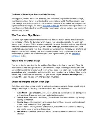 The Power of Moon Signs_ Emotional Self-Discovery