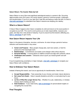 Saturn Return_ The Cosmic Wake-Up Call
