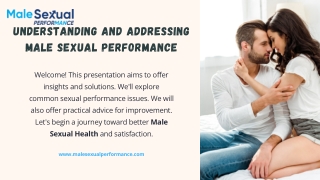 Understanding and Addressing Male Sexual Performance