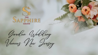 Garden Wedding Venues New Jersey