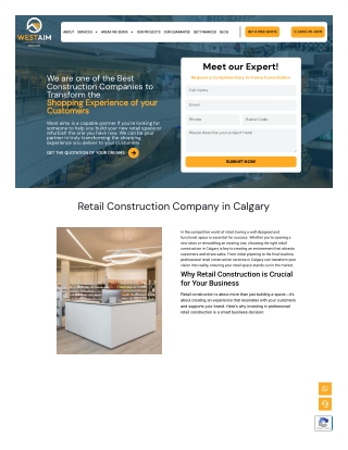 Transform Your Store with Retail Construction Services in Calgary