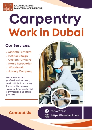 Carpentry Work in Dubai