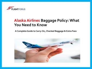 Alaska Airlines Baggage Policy: Fees, Allowances & Booking Tips