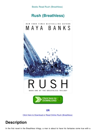 Books Read Rush (Breathless)