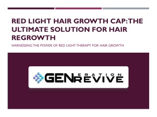 Red Light Hair Growth Cap: The Ultimate Solution for Hair Regrowth
