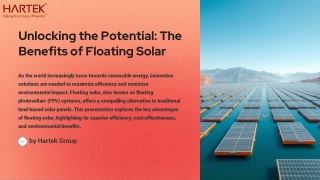 Benefits of Floating Solar Over Land-Based Panels | Hartek Group