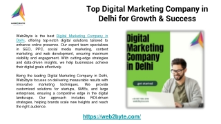 Top Digital Marketing Company in Delhi for Growth & Success
