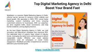Top Digital Marketing Agency in Delhi | Boost Your Brand Fast