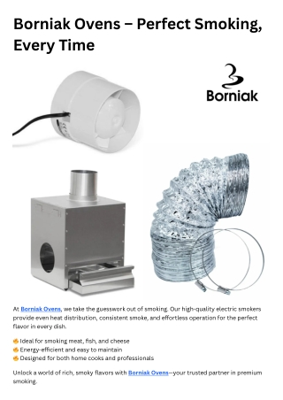 Borniak Ovens – Perfect Smoking, Every Time