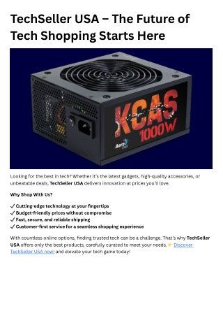 TechSeller USA – The Future of Tech Shopping Starts Here