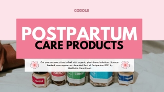 Postpartum Care Products: Natural Healing for a Confident Recovery