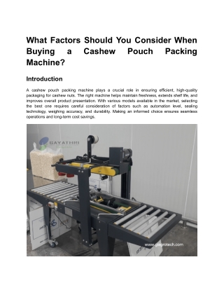 Fully Automatic Cashew Kernels Pouch Packing Machine, Cashew Tin Packing System