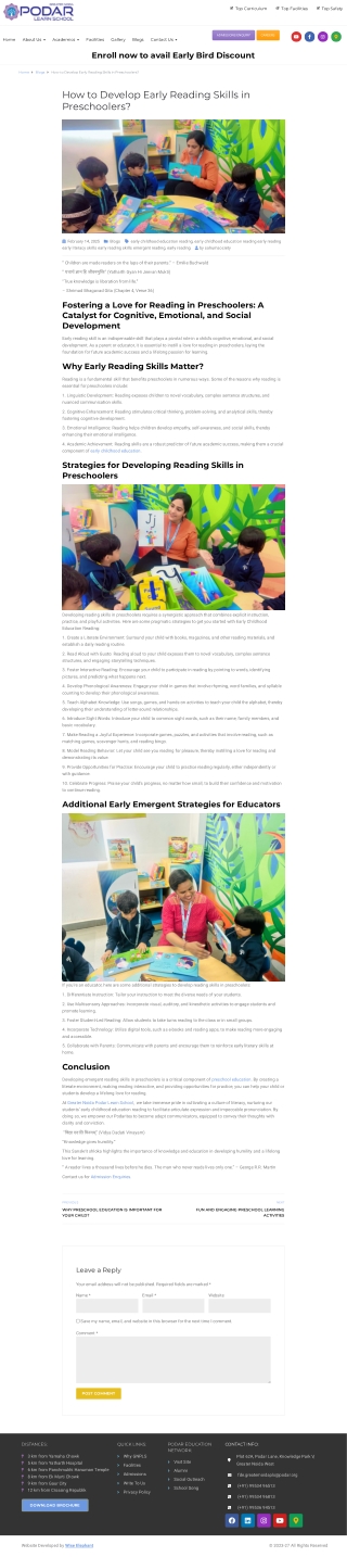 How to Develop Early Reading Skills in Preschoolers