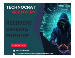CONTACT A SCAM RECOVERY EXPERT AT TECHNOCRATE RECOVERY