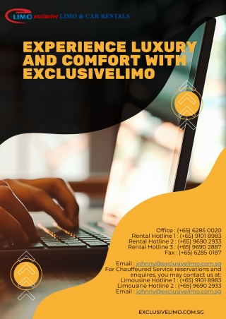 Experience Luxury and Comfort with ExclusiveLimo