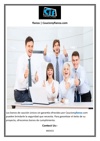 fianza  Caucionyfianza