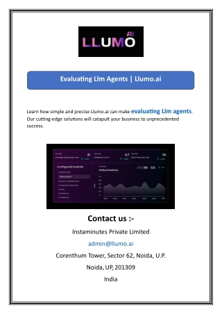 Evaluating Llm Agents  Llumo