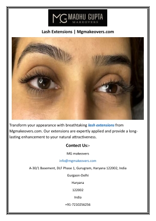 Lash Extensions  Mgmakeovers