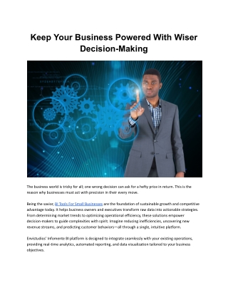 Keep Your Business Powered With Wiser Decision-Making