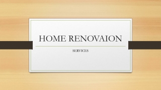 HOME RENOVAION