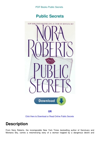 PDF Books Public Secrets