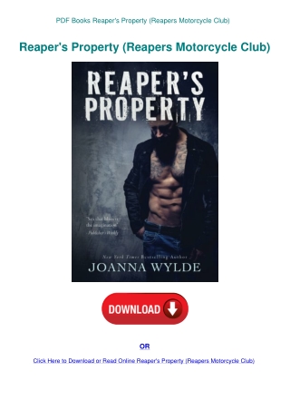 PDF Books Reaper's Property (Reapers Motorcycle Club)