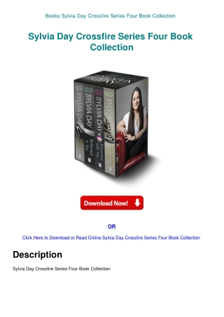 Books  Sylvia Day Crossfire Series Four Book Collection