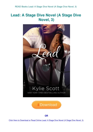 READ Books Lead A Stage Dive Novel (A Stage Dive Novel  3)