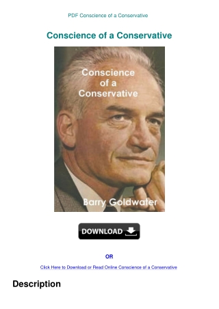 PDF Conscience of a Conservative